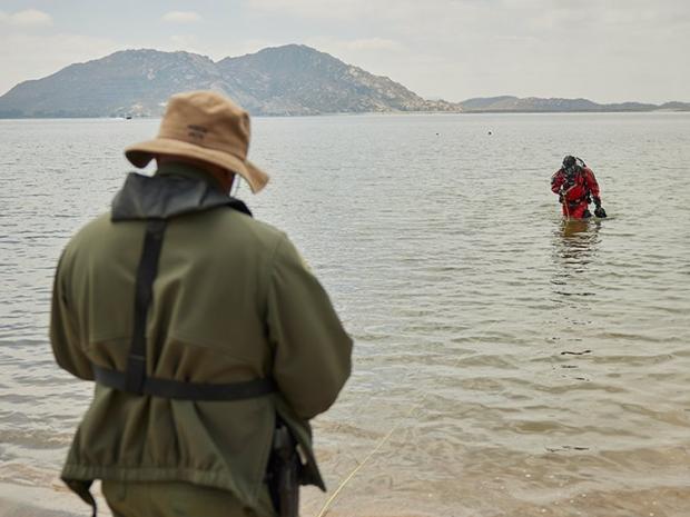 A couple of people practicing Public Safety.