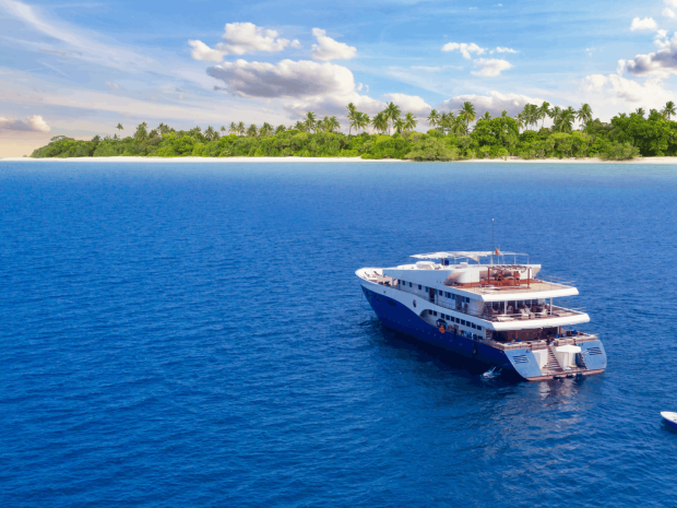 Boat in the Maldives 